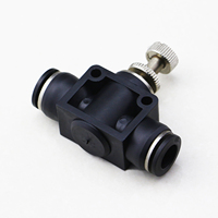 4mm 6mm 8mm 10mm 12mm LSA Contrôle de la vitesse du débit d'air Régulateur de vitesse du débit d'air pneumatique Régulateur de vitesse du débit d'air pneumatique à 2 voies