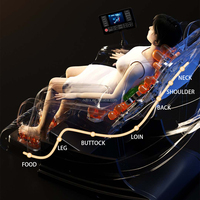 Fauteuil de massage électrique dorsal avec fonction de gravité zéro, massage Shiatsu complet du corps, soulagement de la sciatique, fonction de bascule, cuir PU, certifié CE ISO