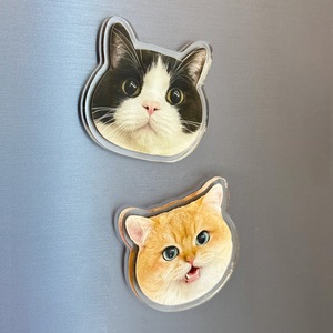 Autocollant <span class=keywords><strong>magnétique</strong></span> haut de gamme en PVC <span class=keywords><strong>pour</strong></span> réfrigérateur, personnalisé avec photo d'animaux (chats, chiens), design créatif, promotionnel et réactif - Product Image 3
