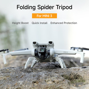 Trépied araignée pliable et portable pour DJI Mini <span class=keywords><strong>3</strong></span> Pro, extension de hauteur légère, train d'atterrissage pour voyage et camping - Product Image 1
