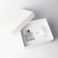 Diffuseur d'huiles essentielles pour la maison, parfum d'ambiance en plâtre céramique faite à la main, fleur en porcelaine, flacon en verre de 50 ml