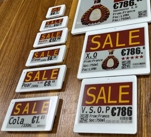 Nouvel arrivage : Étiquettes électroniques de rayon 5,8 pouces 2,4 GHz Bluetooth 4 couleurs, affichage numérique des prix, signalisation EAS pour supermarché ESL - Product Image 1