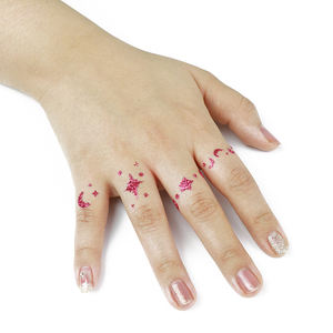 GP stile indiano Semi-permanente applicazione del viso del tatuaggio stencil <span class=keywords><strong>Flora</strong></span> <span class=keywords><strong>Fauna</strong></span> modello per adulti uomini e donne - Product Image 2