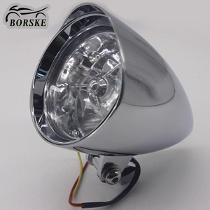 Phares de phare de moto en gros d'usine pour Harley Sportster Dyna FX Softail Chrome Billet personnalisé - Product Image 1