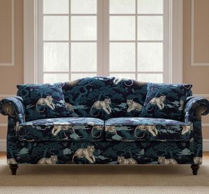 Tissu d'ameublement de style japonais motif tigre, vendu au mètre, durable, imprimé faune, pour canapé, ottoman et coussin - Product Image 1