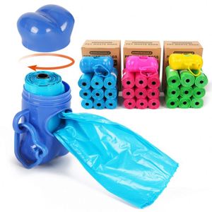 Sac à déjections canines biodégradable et compostable Earth Friendly, boîte de 10 rouleaux avec distributeur - Product Image 1