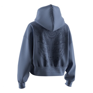 Ensembles de sweats à capuche courts élégants pour femmes, chauds et légers, conçus avec une coupe courte et tendance, idéaux pour un style streetwear. - Product Image 4