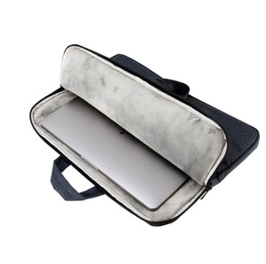 Tùy chỉnh màu đen Nylon máy tính xách tay tay áo túi mềm cảm thấy Vali bìa cho 11 13 14 15.6 inch <span class=keywords><strong>Mac</strong></span> Pro Macbook PC OEM logo bao gồm - Product Image 3