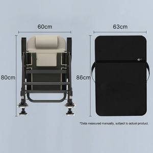 Sedia da Pesca Pieghevole Reclinabile in Ferro dal Design Europeo, Robusta con Gambe Regolabili, Ergonomica, Ecologica e Leggera - Product Image 4