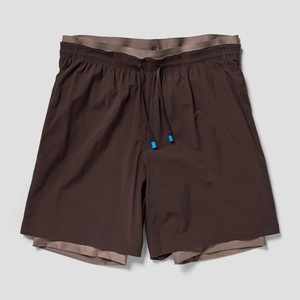 Short de sport athlétique 2-en-1 camouflage pour homme, taille haute, doublé, avec effet froncé aux fesses, longueur 7 pouces, pour la course et le sport, disponible en grandes tailles - Product Image 6