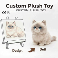 Peluches personnalisées d'usine OEM, chat en peluche aux grands yeux scintillants, animaux en peluche, mini-jouets promotionnels en polyester pour enfants