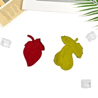 Patchs brodés faits main en perles, motifs fruits (poire, citron, fraise) pour sacs, coques de téléphone, vêtements DIY - Vente en gros fabricant