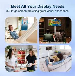 Écran LCD intelligent de 32 pouces, Android 13, portable, haute définition, tactile interactif, sans fil, rechargeable, vente chaude - Product Image 2