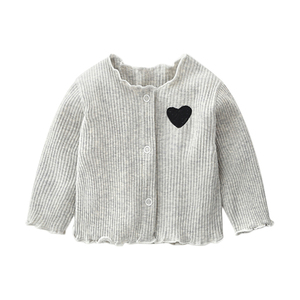 Corazón EMB de punto de algodón de princesa bebé niños recién nacido ropa de bebé niñas pantalones conjuntos al por mayor - Product Image 4