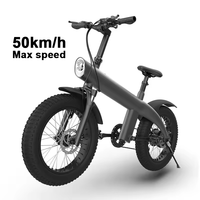 Batterie de scooter électrique léger Kixin Hx Q3 Plus, vélo électrique 48v, vélo électrique pliable tout-terrain de 20 pouces à vendre