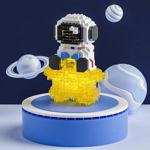 Jouet de construction <span class=keywords><strong>en</strong></span> blocs Spaceman, ensemble de blocs de construction <span class=keywords><strong>en</strong></span> plastique DIY, <span class=keywords><strong>puzzle</strong></span> pour enfants, jouet d'assemblage, blocs de construction - Product Image 3