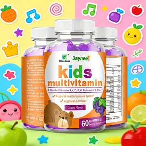 Winstown OEM Caramelle Gommose Multivitaminiche per Bambini con Vitamine <span class=keywords><strong>A</strong></span>, <span class=keywords><strong>C</strong></span>, D, <span class=keywords><strong>E</strong></span>, K, B, Supporto per un Sistema Immunitario Sano, <span class=keywords><strong>Integratore</strong></span> Alimentare per Bambini - Product Image 1
