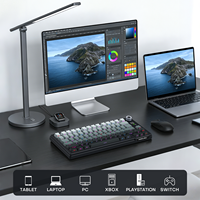 Clavier mécanique 75% avec 79 touches, écran TFT vertical, bouton métallique, tri-mode, hot-swappable, touches imprimées latéralement, clavier RGB