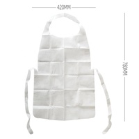 Tablier jetable Non tissé 40g/50g bavoir en papier jetable pour adulte