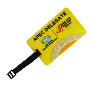 Étiquettes de bagages personnalisées, logo personnalisé, étiquettes de bagages en caoutchouc, étiquettes de bagages en silicone PVC - Product Image 2