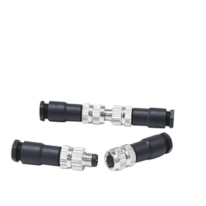 Conectores Industriales M8 de 3 Pines, Conector Hembra de Ensamblaje en Campo Recto con Código A, Impermeable IP67, Semiplástico para Cableado - Product Image 3