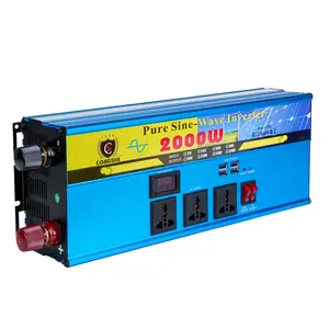 Alimentation haute efficacité 2000Watt 12V 220V vente en gros de produits onduleur DC AC