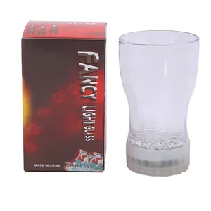 Barra de luz LED para fiestas, vaso de Cola de 330ml, vaso de plástico parpadeante, barato