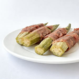 Friandises pour chiens en gros sous marque privée OEM, naturelles, sans céréales, riches en fibres, pour une digestion saine, au poulet et au <span class=keywords><strong>canard</strong></span> enveloppé d'okra - Product Image 2
