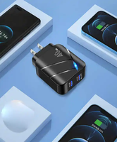 Chargeur de téléphone PD rapide 40W double USB-C pour Iphone 16 15 14 13 12 EU US Type C Wall Charger Adapter Multiport Travel Phone Chargers