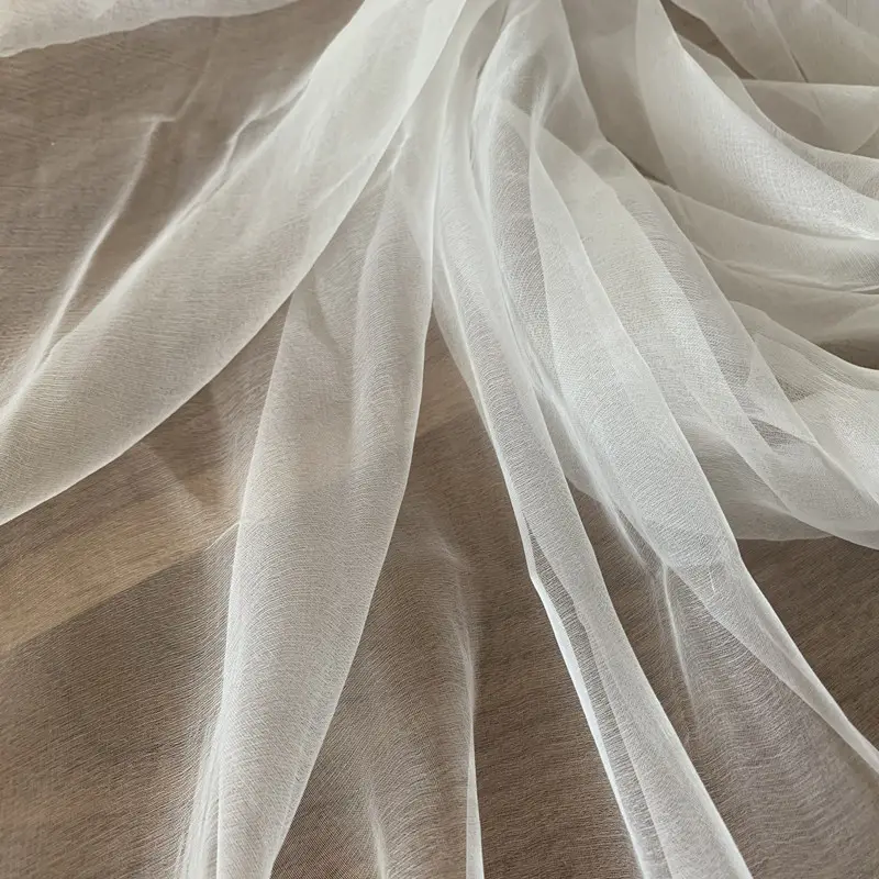 3.5mm branco chiffon tecido tule de chiffon para pintura e pendurar