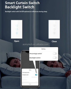 Tuya cuộc sống thông minh rèm với 1 gang chuyển đổi ánh sáng wifi con lăn Shades rèm động cơ từ xa điều khiển không dây Google nhà aelxa <span class=keywords><strong>Echo</strong></span> - Product Image 6
