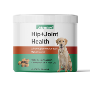 สายเคี้ยวนุ่มสุขภาพของสะโพก & ข้อต่อสำหรับสุนัข-รองรับการเคลื่อนไหวร่วมกันและความสบาย-รสไก่-90เม็ด - Product Image 1