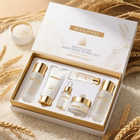 Sérum d'essence de beauté jour et nuit ODM d'usine à l'extrait de riz et au collagène pour le visage, idéal pour l'acné – Kit de soins coréens