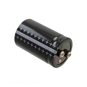 Condensador de Aluminio para Montaje en Chasis, Canal del Fabricante 33000 uF B41560A7339M000, 33000UF 20% 40V SCREW - Product Image 1