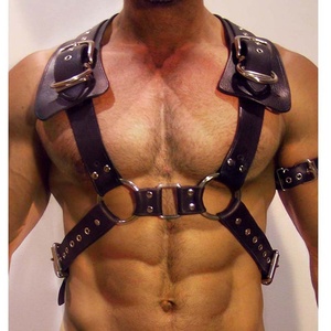 เสื้อแจ็กเก็ตหนังสีดำสำหรับผู้ใหญ่แบบข้ามพรมแดน sm/bdsm - Product Image 3