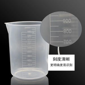 Tazas medidoras de plástico grueso de 100 ml, 250 ml, 500 ml, 1000 ml con escala graduada para hornear y uso doméstico - Product Image 5