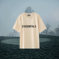 T-shirts personnalisés en gros pour hommes, col rond, coupe ample, tricotés, vierges, en laine/acrylique 240g, couleur unie, haute qualité, grandes tailles jusqu'au 6XL