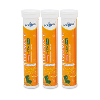 Biocaro Supplément Booster Immunitaire Saveur Personnalisée Vitamine C avec Zinc Comprimé Effervescent 1000mg Marque Privée