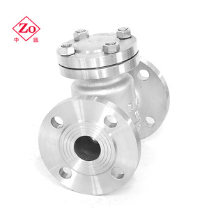 Clapet anti-retour manuel à bride en acier inoxydable 304/316L H44W-16P pour huile, eau et gaz - Product Image 1