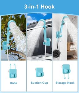Bomba de <span class=keywords><strong>Ducha</strong></span> Eléctrica Portátil USB de 4500/6000/7800mAh con Pantalla Digital de PVC, Montada en el Suelo, para Campamentos, Escalada, 10L/20L - Product Image 5