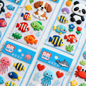 Custom Logo <strong>Puffy</strong> <strong>Stickers</strong> 3D Bubble Foam Promotional <strong>Stickers</strong> for Branding and Packaging - Product Image 3