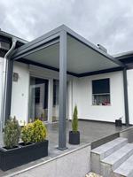 Gazebo en verre entièrement fermé, structure en aluminium thermolaqué antirouille, motorisé, écologique, pour jardin, villa, balcon