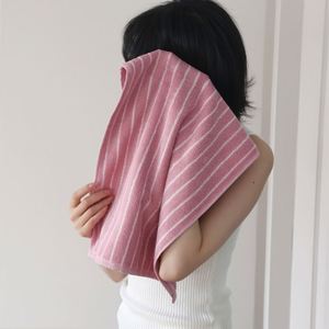 Serviette rayée en coton hautement absorbante pour la maison, chiffon de nettoyage doux et respirant, serviette de bain luxueuse - Product Image 4