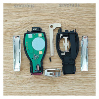 Mise à niveau de clé vierge de clé intelligente de voiture Mercedes Remote 3 boutons Benz de haute qualité sans logo (433 mhz/NEC) jeu de clés de voiture sans clé Eentry