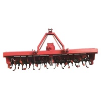 Fraise rotative agricole à lame épaissie pour tracteur, avec rouleau à dents de loup intégré pour la préparation des sols de rizière et de terres arides
