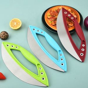 Semicircular Ring Pizza Cutter and Herb Large-Sized Multi-Functional Slicing Knife, Baking Tool. - Product Image 1