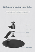 Support de projecteur mini, support de projecteur à trou unique, spécification 1/4, écrou XGIMI, support de bureau universel, matériau métallique