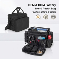 Sac de patrouille robuste, sacs de service, organisateur de siège avant de voiture avec rangement pour tablette et ordinateur portable de 15,6 pouces, compatible MOLLE