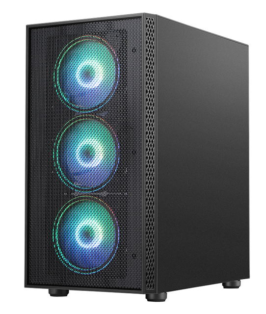 Computer Cpu Desktop Full Set Gaming Pc case V602 Mesh