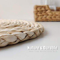 Napperon de Table en husaks, tapis de cuisine, tissé, rond, pour la salle à manger, vente en gros